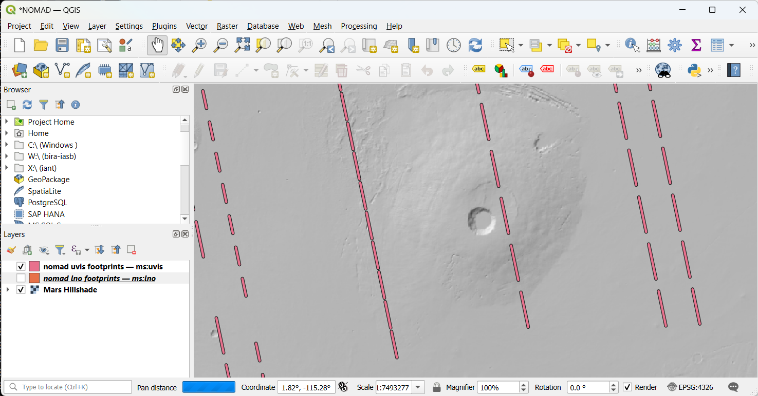 qgis uvis view